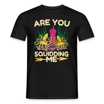 Poulpe Poulpe Tentacule de mer Poulpe Poulpe Poulpe Poulpe - T-shirt homme - noir - Devant - AI Model Male 178 light (178cm)