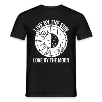 Mond Sonne Tag Mondphase Mond Mondphasen - Männer T-Shirt - Schwarz - Vorne - AI Model Male 178 light (178cm)