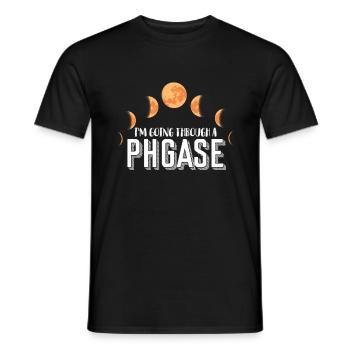 Mondphase Lunar A Phase Sonnenschein Liebesmonde - Männer T-Shirt - Schwarz - Vorne - AI Model Male 178 light (178cm)
