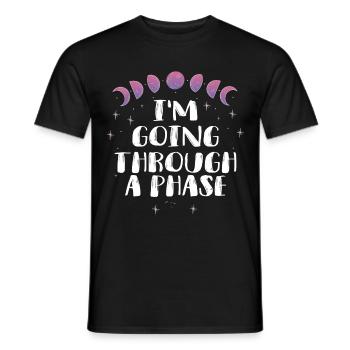 Phases de phase de lune du clair de lune - T-shirt homme - noir - Devant - AI Model Male 178 light (178cm)