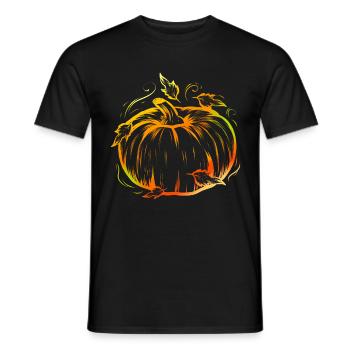 Pumpkin Halloween Thanksgiving - Männer T-Shirt - Schwarz - Vorne - AI Model Male 178 light (178cm)