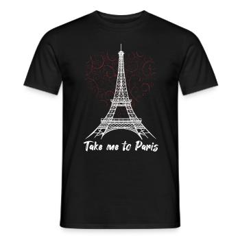 Eiffelturm Bring mich nach Paris Love France Souve - Männer T-Shirt - Schwarz - Vorne - AI Model Male 178 light (178cm)