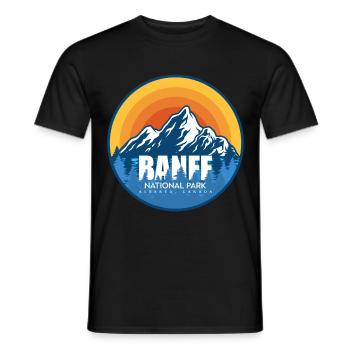 Parc national Banff Alberta Canada Souvenir - T-shirt homme - noir - Devant - AI Model Male 178 light (178cm)