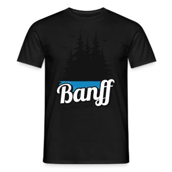 Banff Camping National Park Alberta Canada Souveni - T-shirt homme - noir - Devant - AI Model Male 178 light (178cm)
