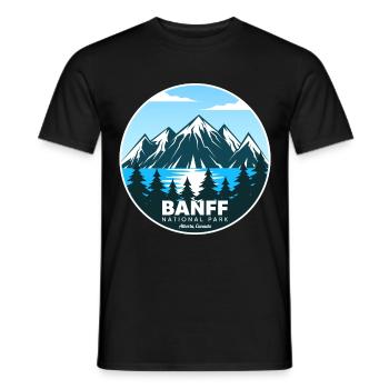 Parc national Banff Alberta Lake Canada Souvenir - T-shirt homme - noir - Devant - AI Model Male 178 light (178cm)