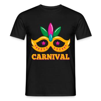 Karneval Maske Geburtstag Zirkus Feier Karneval Cr - Männer T-Shirt - Schwarz - Vorne - AI Model Male 178 light (178cm)
