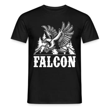 Falconry Hawks Hawks Birds of Prey - Men's T-Shirt - black - Front - AI Model Male 178 light (178cm)