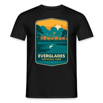 Florida National Park Everglades Souvenir Wanderkr - Männer T-Shirt - Schwarz - Vorne - AI Model Male 178 light (178cm)