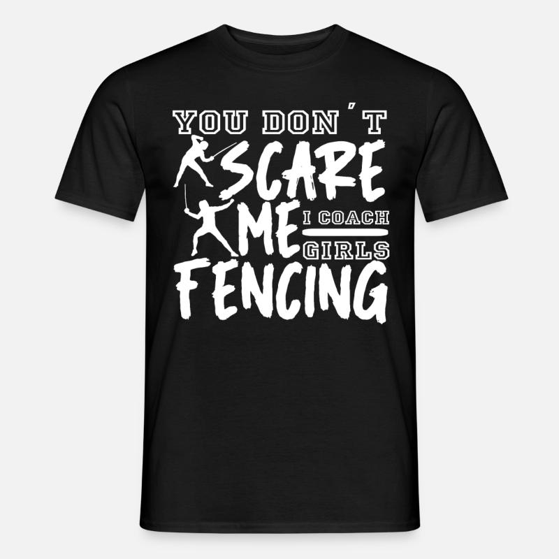 Fechten Degen Fechtduell Geschenkidee - Männer T-Shirt - Schwarz