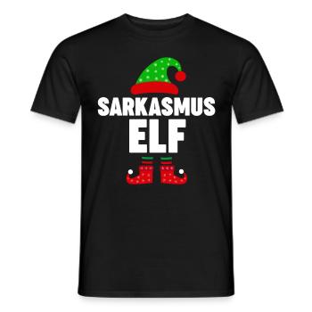 Weinachten Weihnachtself Sarkasmus Elf Elfen - Männer T-Shirt - Schwarz - Vorne - AI Model Male 178 light (178cm)