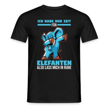 Dickhäuter Rüsseltier Elefant - Männer T-Shirt - Schwarz - Vorne - AI Model Male 178 light (178cm)