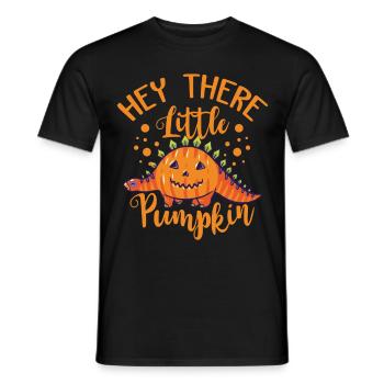Citrouille de dinosaure Joyeux costume d’horreur d’Halloween D - T-shirt homme - noir - Devant - AI Model Male 178 light (178cm)