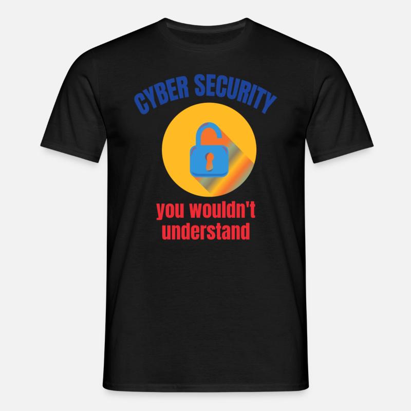Cybersecurity - IT Security Computer Scientist - Men's T-Shirt - black