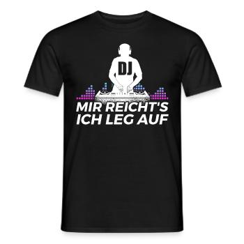 DJ Auftritt Auflegen - Männer T-Shirt - Schwarz - Vorne - AI Model Male 178 light (178cm)
