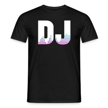 DJ Auftritt Auflegen - Männer T-Shirt - Schwarz - Vorne - AI Model Male 178 light (178cm)