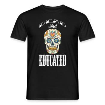 Tote Bildung Zuckerschädel Tag der Toten - Männer T-Shirt - Schwarz - Vorne - AI Model Male 178 light (178cm)