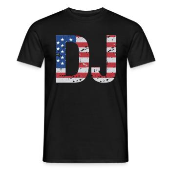 DJ Auftritt Auflegen - Männer T-Shirt - Schwarz - Vorne - AI Model Male 178 light (178cm)