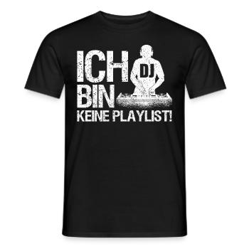 DJ Auftritt Auflegen - Männer T-Shirt - Schwarz - Vorne - AI Model Male 178 light (178cm)