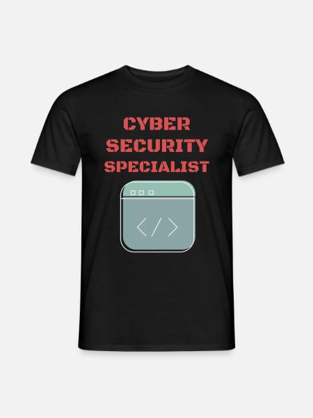 Cybersecurity - IT-Sicherheit Informatiker - Männer T-Shirt - Schwarz