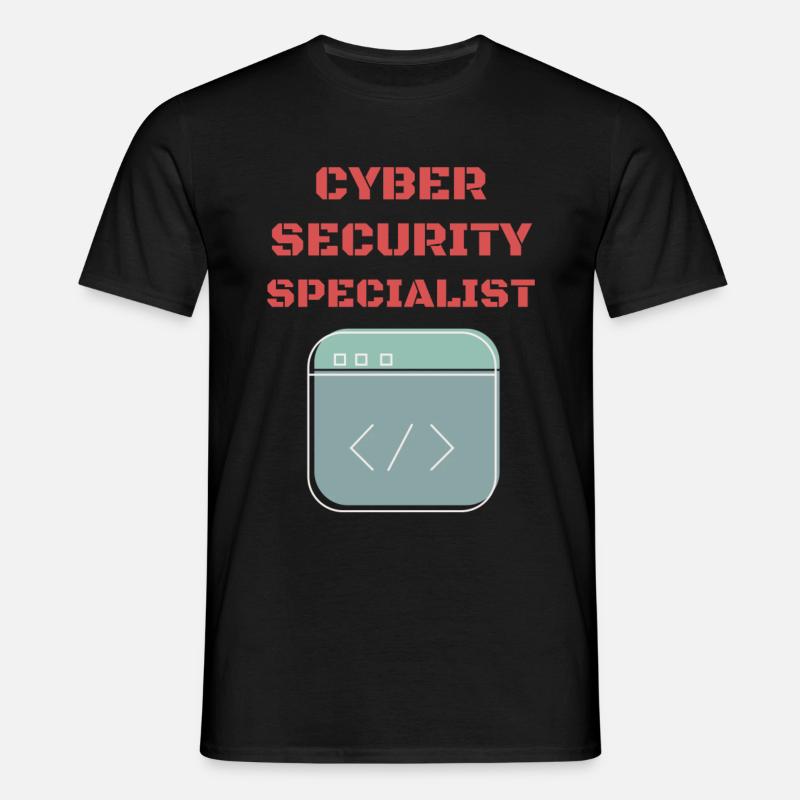 Cybersecurity - IT Security Computer Scientist - Men's T-Shirt - black