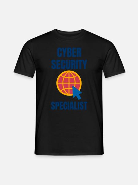 Cybersecurity - IT-Sicherheit Informatiker - Männer T-Shirt - Schwarz