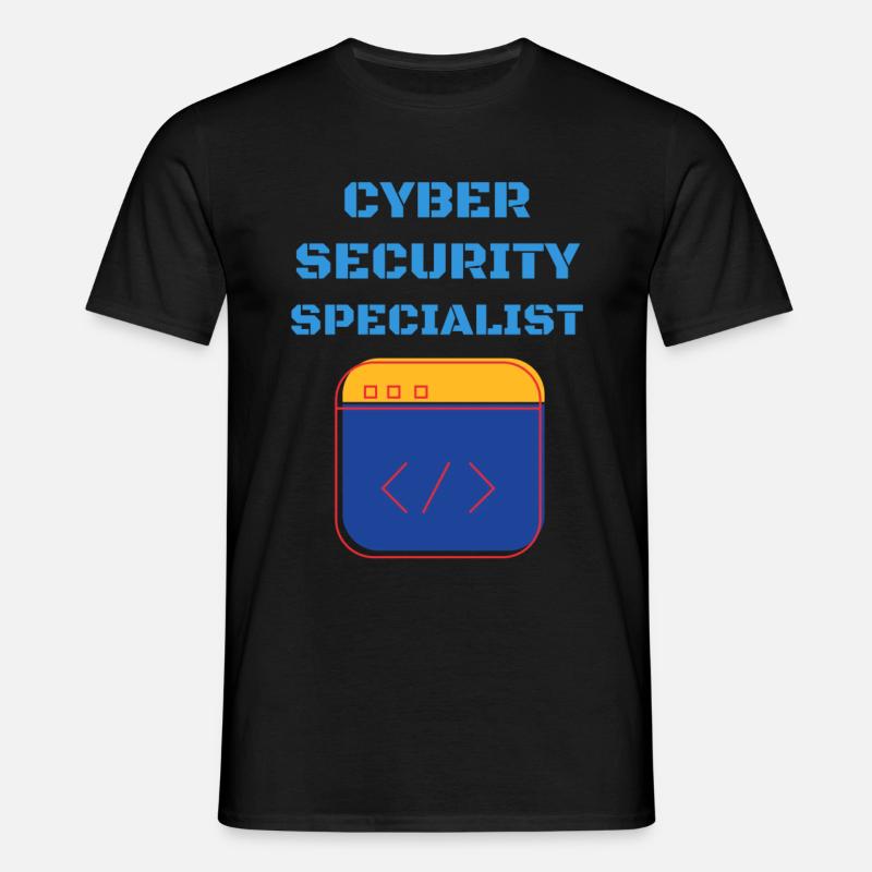 Cybersecurity - IT Security Computer Scientist - Men's T-Shirt - black