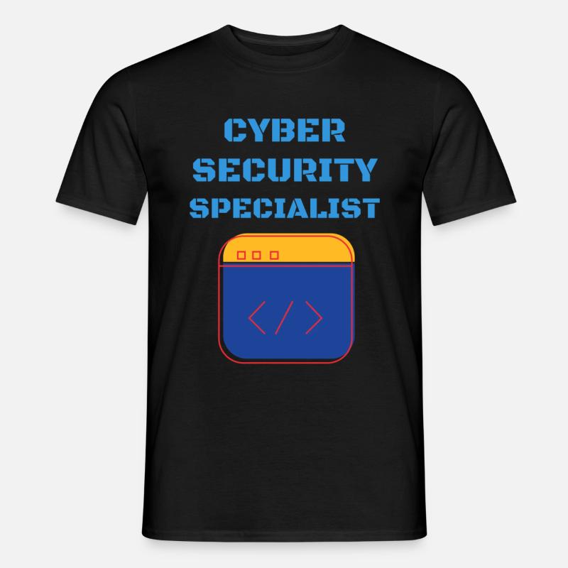 Cybersecurity - IT-Sicherheit Informatiker - Männer T-Shirt - Schwarz