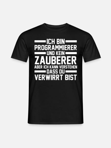 Programmieren Entwickler Coder Programmierer - Männer T-Shirt - Schwarz