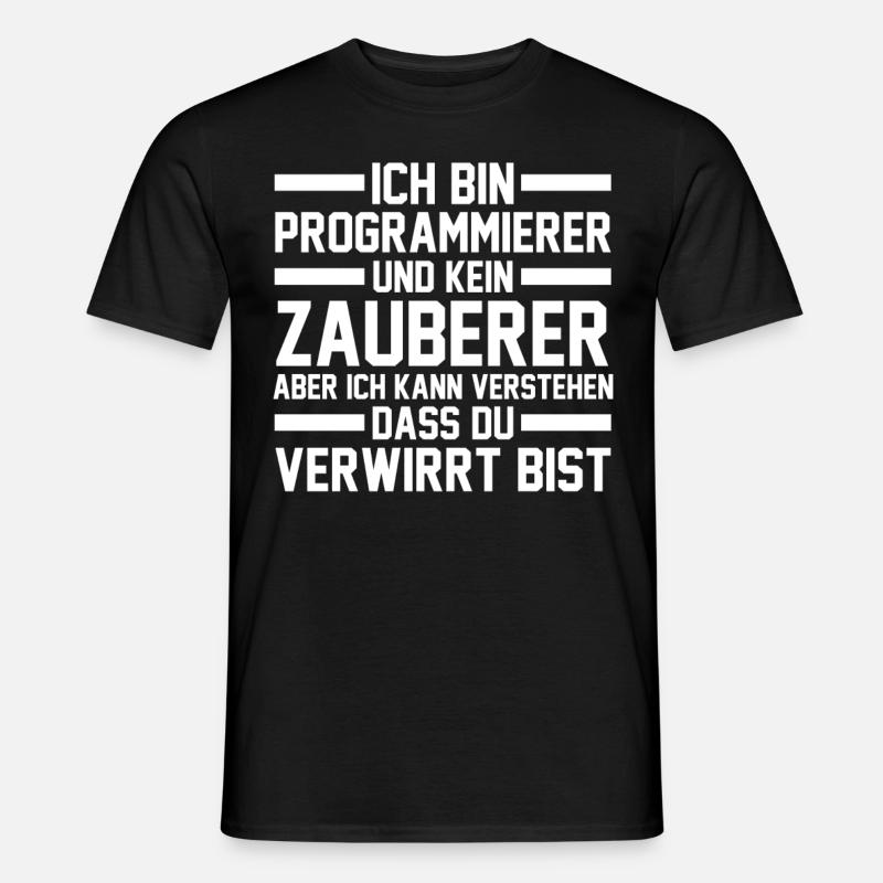 Programmieren Entwickler Coder Programmierer - Männer T-Shirt - Schwarz