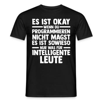 Programmieren Entwickler Coder Programmierer - Männer T-Shirt - Schwarz - Vorne - AI Model Male 178 light (178cm)