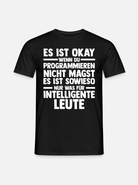 Programmieren Entwickler Coder Programmierer - Männer T-Shirt - Schwarz