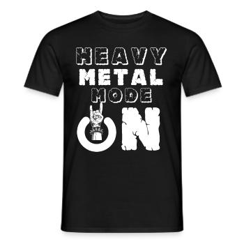 Heavy Metal Mode On Rocking Music Concert Hard Roc - Men's T-Shirt - black - Front - AI Model Male 178 light (178cm)