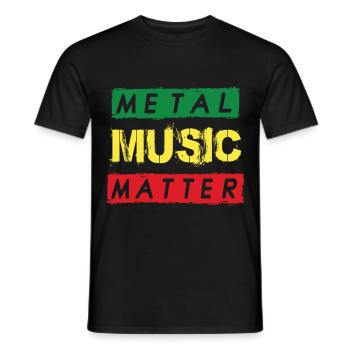 Metall Musik Rocking Heavy Metal Harter Rock Metal - Männer T-Shirt - Schwarz - Vorne - AI Model Male 178 light (178cm)