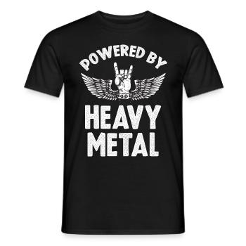 Heavy Metal Power Metal Fan Rocking Hard Rock Musi - T-shirt homme - noir - Devant - AI Model Male 178 light (178cm)