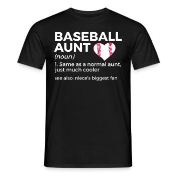 Baseball for Baseball Players - Men's T-Shirt - black - Front - AI Model Male 178 light (178cm)