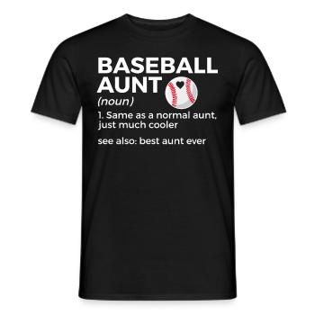 Baseball for Baseball Players - Men's T-Shirt - black - Front - AI Model Male 178 light (178cm)