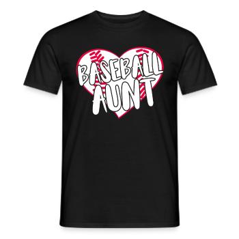 Baseball for Baseball Players - Men's T-Shirt - black - Front - AI Model Male 178 light (178cm)