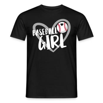 Baseball for Baseball Players - Men's T-Shirt - black - Front - AI Model Male 178 light (178cm)