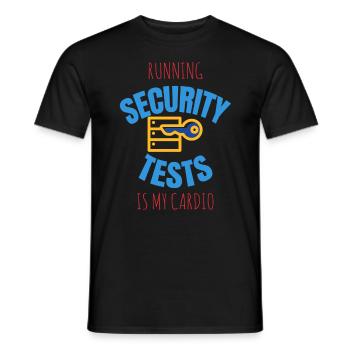 Cybersecurity - IT-Sicherheit Informatiker - Männer T-Shirt - Schwarz - Vorne - AI Model Male 178 light (178cm)