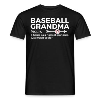 Baseball for Baseball Players - Men's T-Shirt - black - Front - AI Model Male 178 light (178cm)