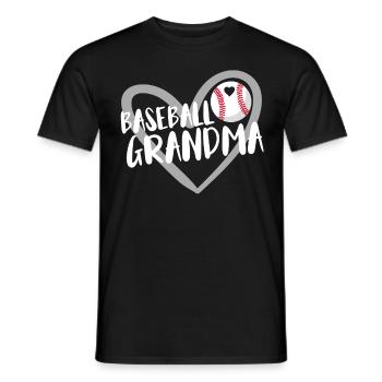 Baseball for Baseball Players - Men's T-Shirt - black - Front - AI Model Male 178 light (178cm)