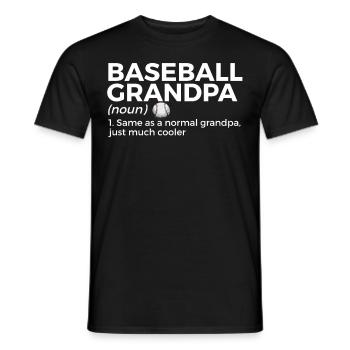 Baseball for Baseball Players - Men's T-Shirt - black - Front - AI Model Male 178 light (178cm)