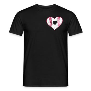Baseball for Baseball Players - Men's T-Shirt - black - Front - AI Model Male 178 light (178cm)