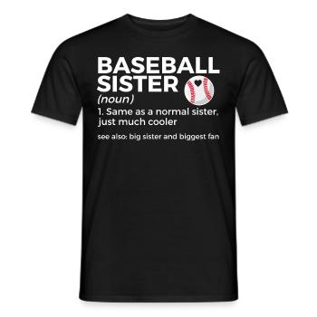 Baseball for Baseball Players - Men's T-Shirt - black - Front - AI Model Male 178 light (178cm)