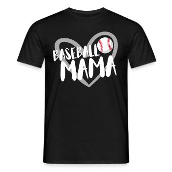 Baseball for Baseball Players - Men's T-Shirt - black - Front - AI Model Male 178 light (178cm)