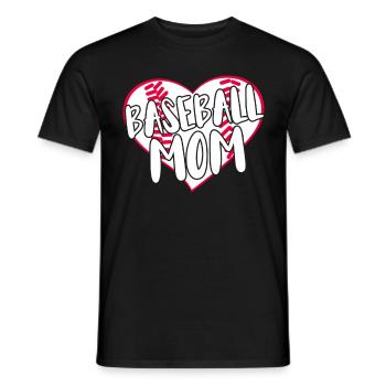 Baseball for Baseball Players - Men's T-Shirt - black - Front - AI Model Male 178 light (178cm)
