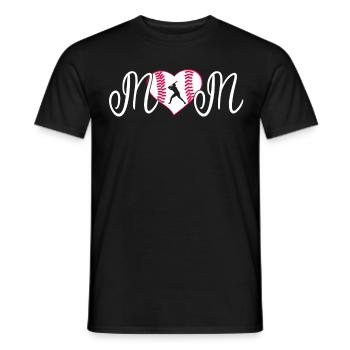 Baseball for Baseball Players - Men's T-Shirt - black - Front - AI Model Male 178 light (178cm)