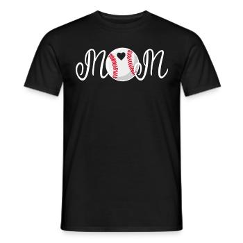 Baseball for Baseball Players - Men's T-Shirt - black - Front - AI Model Male 178 light (178cm)