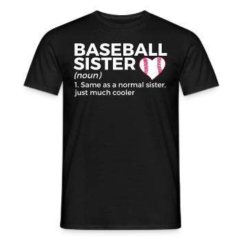 Baseball for Baseball Players - Men's T-Shirt - black - Front - AI Model Male 178 light (178cm)