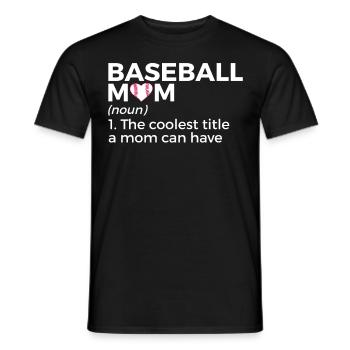 Baseball for Baseball Players - Men's T-Shirt - black - Front - AI Model Male 178 light (178cm)
